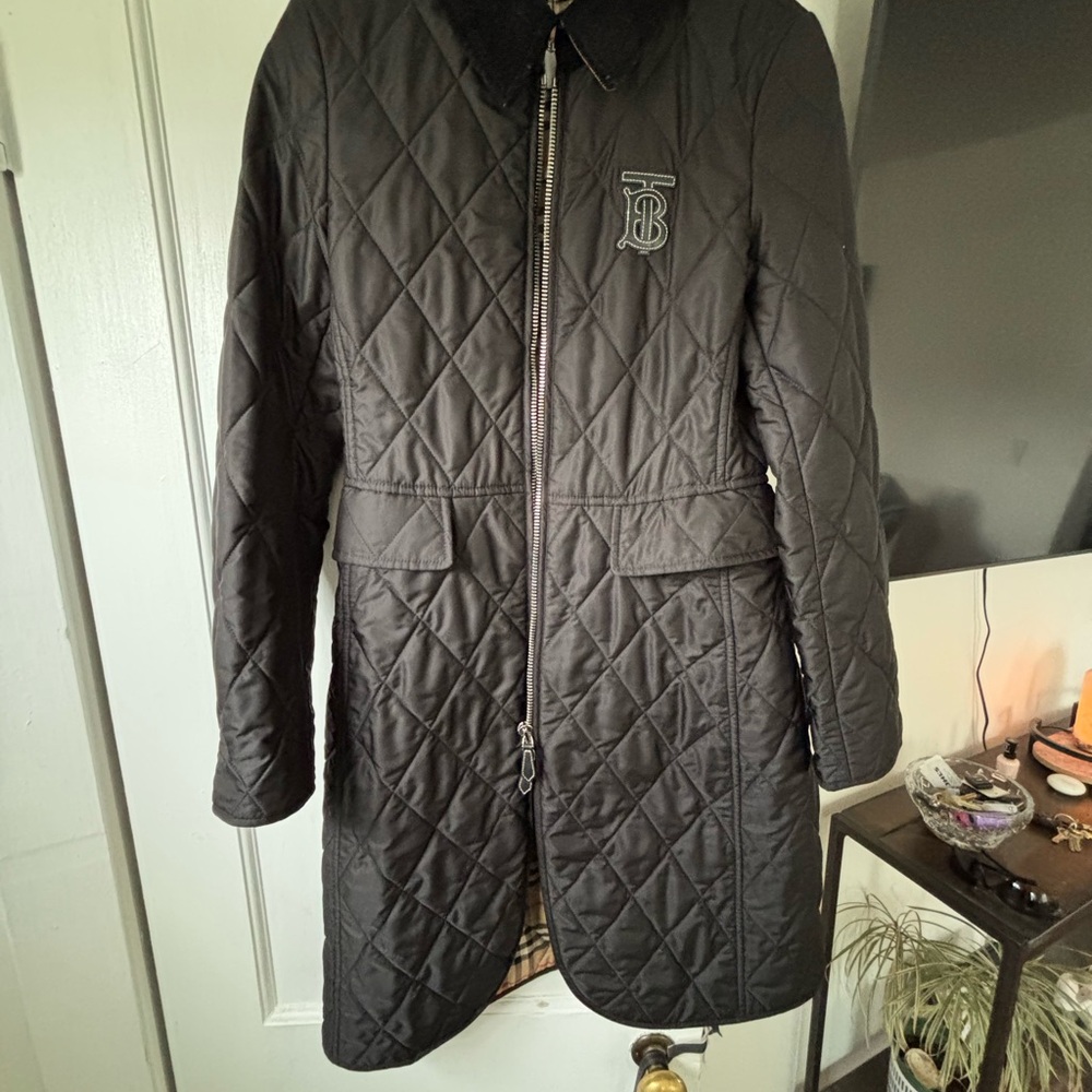 Burberry Black Quilted Women's Coat